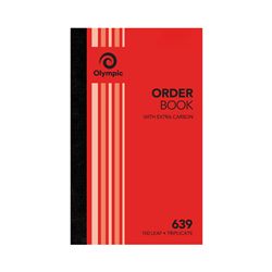 OLYMPIC CARBON ORDER BOOKS 639 Trip 100Leaf 200x125mm